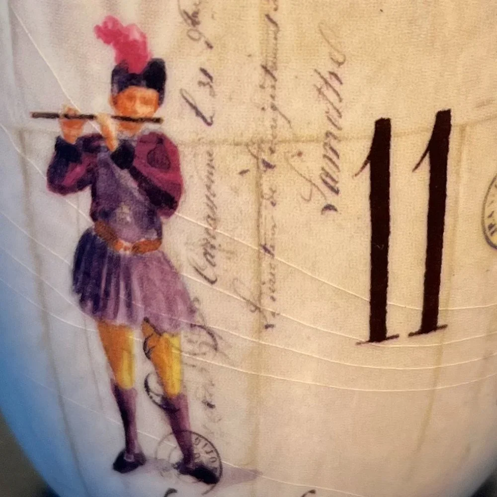 Williams Sonoma 12 Days Of Christmas Mug w/ Days 10, 11 & 12 ~ Christmas Carol